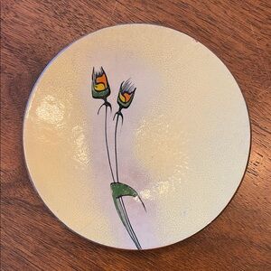 Lilyan Bachrach enamel trinket dish